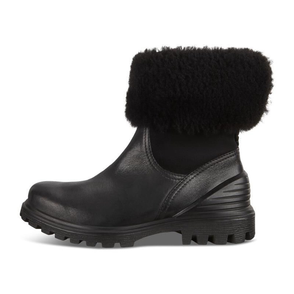 Botas Mujer - ECCO Tredtray Mid-Cut Slip-On - Negros - NFS021695